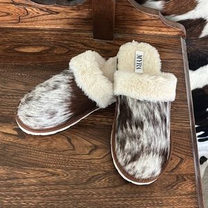 Cowhide Slippers